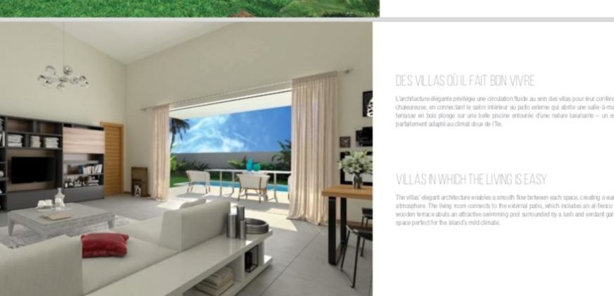 Luxueuses villas F4 avec piscine individuelle, Grand Baie