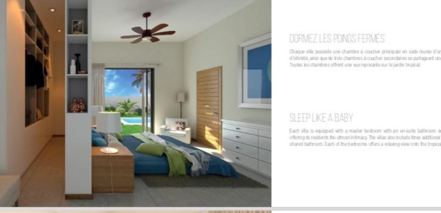Luxueuses villas F4 avec piscine individuelle, Grand Baie